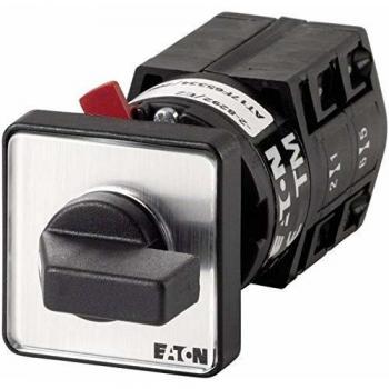 Eaton TM-2-8231/EZ 4-step control switch, Limit switch, 10 A, 500 V, 3 x 60 °, Grey/Black, 1 pc(s), Level Switch Contacts: 4,