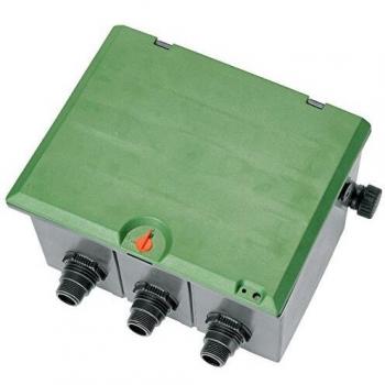 Caja de válvula V3 para 3 electroválvulas de 9 ó 24 v, pre-montada, rectangular