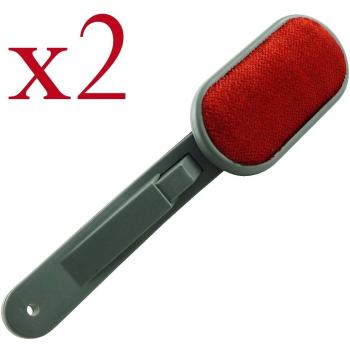 Quitapelusas giratorio Magic - manera fácil y rápida Quitar pelusas, polvo pelusa y el pelo, Pack de 2