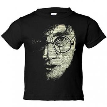 Camiseta niño Harry Potter rostro - Negro, 12-14 años