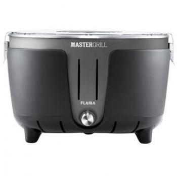 Barbacoa Flama Mastergrill 4007FL - Parrilla Kamado con Carro y Combustible de Carbón - Color Gris Elegante