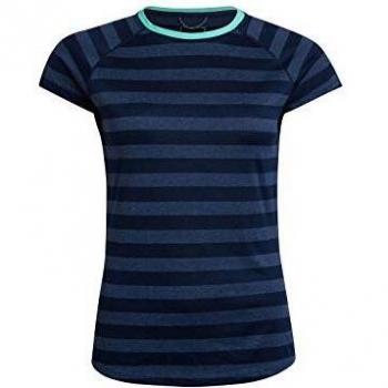 Berghaus Camiseta de Manga Corta para Mujer Crew 2.0, Mujer, Camiseta, 4A000880CV7, Crepúsculo/Vintage Indigo, 46