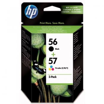 Cartucho de tinta original HP nº56 y nº57 multipack - negro y tricolor