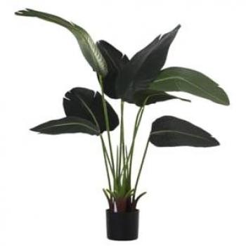 Planta Decorativa Plástico Árbol del Viajero 13 x 22 x 112 cm