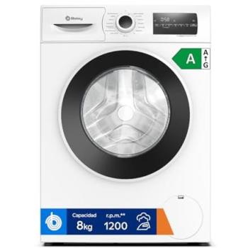 Lavadora Balay 3TS382B Carga Frontal 8 kg, 1200 rpm, Programa Plancha, ExtraSilencio, Blanco
