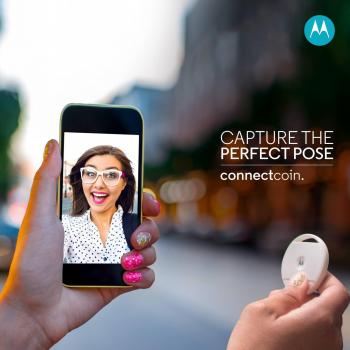 Motorola Connect Coin - Smart Tag con localización, color blanco