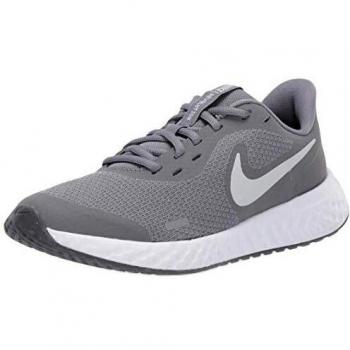 Nike Revolution 5 (GS), Walking Shoe Unisex-Child, Cool Grey/Pure Platinum/Dark Grey, 36.5 EU