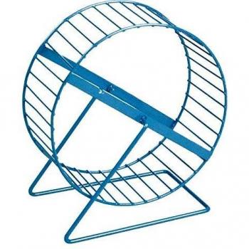Rueda de Ejercicio Metálica para Hámsters y Roedores, 23 cm
