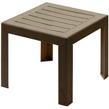 Grosfillex 53001004 Miami Mesa Auxiliar, Blanco, 40 x 40 cm