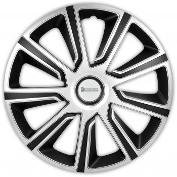 Radios de Rueda Michelin Louise con Sistema Reflector N.V.S., Set de 4, 40.64 cm (16 Zoll), ABS, Negro y Plata