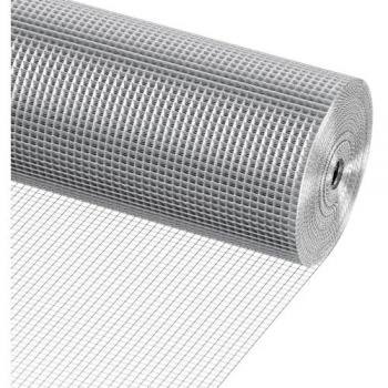 Rollo de Malla de Alambre Galvanizado 915mm x 30,48m - Valla para Gallinero 6,35x6,35 mm Calibre 23