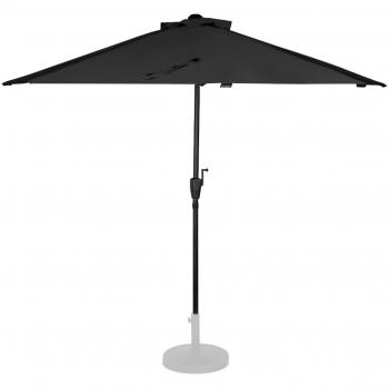 Sombrilla Magione Premium de balcón 270x135cm Antracita/Negro con lona resistente a los rayos UV UPF 50+ e incluye funda
