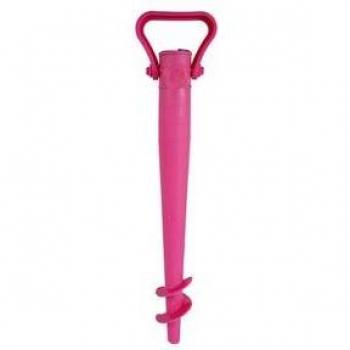 Pincho sombrilla rosa de plástico