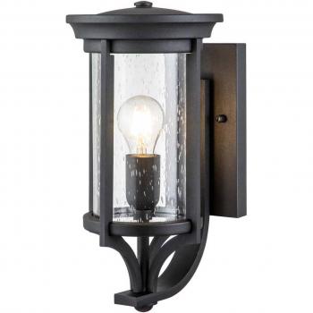 Aplique de exterior Merrill en negro IP44