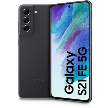 Samsung Galaxy S21 FE 5G SM-G990BZAFEUE Smartphone de última generación con pantalla de 6.4 pulgadas, doble SIM, Android 11, USB Tipo C, 6GB RAM, 128GB almacenamiento y batería de 4500 mAh en color Grafito