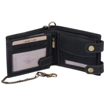 LEAS MCL Biker Cartera Trucker Motociclista Monedero con la cadena para señores y señoras Vintage-Style