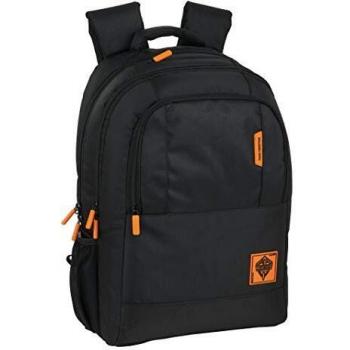 Safta M808k, Mochila Unisex niños, Gris/Naranja, 310x160x460 mm