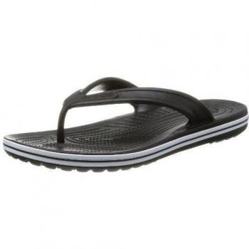 crocs Crocband LowPro Flip 15690-001-176 - Chanclas para unisex-adultos, color negro, talla 38/39