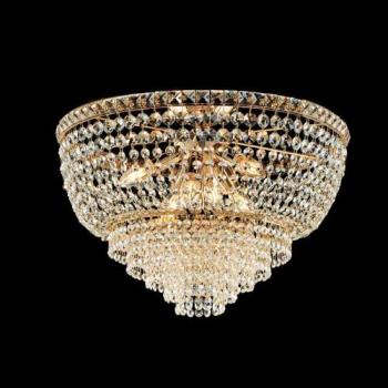 Luz de Techo Clásica Wagner 6 Luces E14 Oro