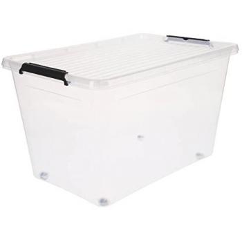 Caja 60L con clip y ruedas Easy Roll - 5five