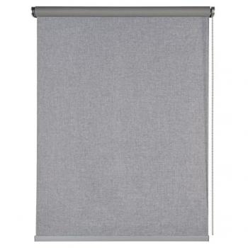 Estor Enrollable Opaco Blackout Premium con Acabados en Aluminio Gris, 160 x 250 cm