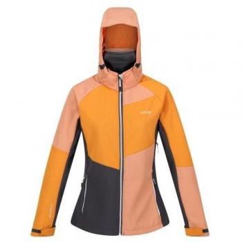Regatta - Chaqueta Softshell Desoto IX para Mujer, chaqueta softshell, impermeable, transpirable, con capucha ajustable, resistente al viento, múltiples bolsillos