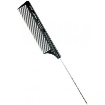 Peine Antibacterial Hercules Sägemann Wolf 37 con Mango de Aguja A608 Negro 21.5 cm