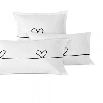 Funda de Almohada Multicolor My Love 60 x 70 cm, 100% Algodón, Calidad Superior