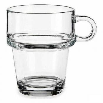 Taza Apilable Transparente Vidrio 270 ml (24 Unidades)