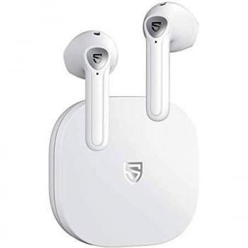 SOUNDPEATS TrueAir2 Auriculares inalámbricos Bluetooth V5.2 Qualcomm3040 TrueWireless Mirroring,Micrófono Dual Cancelación de Ruido CVC Llamadas claras aptX, diseño Semi-in-Ear, 25 Horas