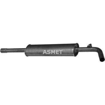 Silenciador delantero e intermedio ASMET 10.103, tipo de producto: silenciador, características: diseñado para reducir el ruido del sistema de escape, fabricado en acero inoxidable, compatible con modelos específicos de vehículos, fácil instalación,