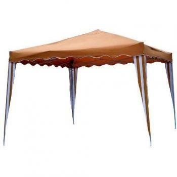 GARDEN DELUXE - Cenador Gazebo Plegable De Acero Y Tela Jardin Camel