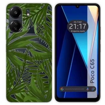 Funda Silicona Transparente Jungla para Xiaomi Poco C65 con Dibujos