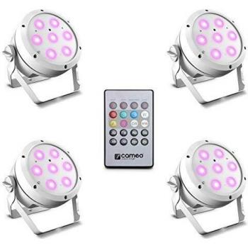 Cameo ROOT PAR 4 WH SET 1-4 x CLROOTPAR4WH incluida IR-Fernbedienung