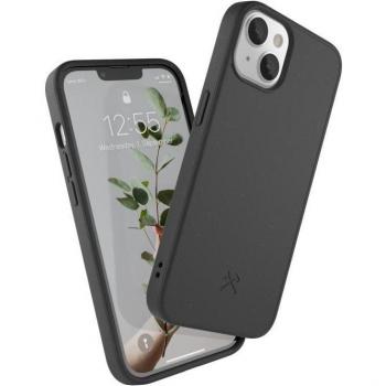 Woodcessories EcoFriendly Bio Case with MagSafe for iPhone 13, 6.1 Inch, Antimicrobial, Self-Cleaning, Sustainable, Biodegradable - Black