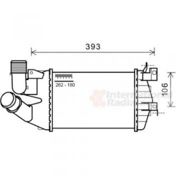 Intercooler Van Wezel 37004584 para Opel Zafira 1.9 CDTI (2005-2011)