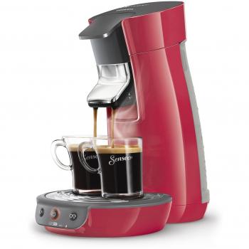 Philips Senseo - Cafetera de cápsulas, 1450 W, 0.9 l, color rojo