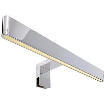 Lámpara de espejo LED Line I, 8W, 12V, Plata Cromada, IP44