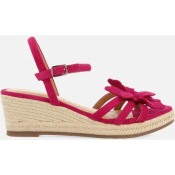 Gioseppo 71149 Sandalias con cuña SAMSULA para mujer en fucsia de piel vegana con tiras y adorno de flor