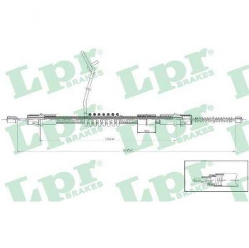 Cable de freno de mano LPR C0287B