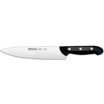 Cuchillo de Cocina Arcos Maitre, 215mm, Acero Inoxidable Nitrum con Mango de Polipropileno Negro