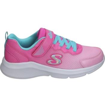 Zapatillas Skechers Sole Swifters Cutie Walk Rosa Claro para Niña - Modelo 303579L-PKLB, con Velcro y Cordones Elásticos, Apto para Lavadora