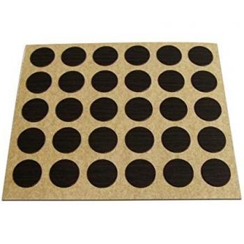 Brinox B77900W Embellecedor Cubre-Tornillos Adhesivo, Madera Wengué, Set de 30 Piezas
