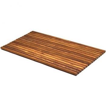 AsinoX TEK4H8120 - Tarima de ducha y baño flexible, madera de teca