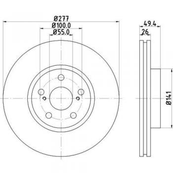Hella 8dd 355 111 – 631 freno