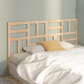 Cabecero de cama madera maciza de pino 186x4x104 cm Vidaxl Marrón