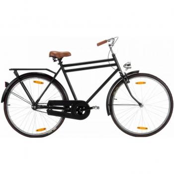 vidaXL Bicicleta Holandesa de Hombre Holandés Países Bajos Cicloturismo Crucero Clásica Ciudad Masculina Viajes Rueda de 28 Pulgadas Cuadro 57 cm