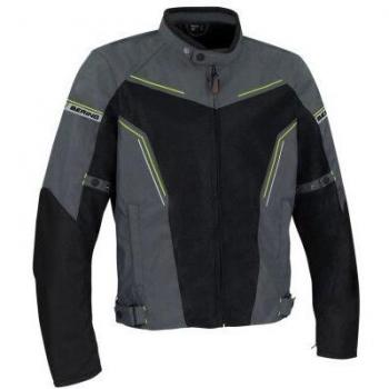 BERING Chaqueta moto CANCUN Gris/Negro/Amarillo, Gris/Negro/Amarillo, M