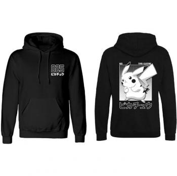 Sudadera con capucha gaming de Pokémon - Halftone Pikachu - Talla S XXL - Color Negro