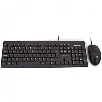 Combo de teclado y ratón antimicrobiano lavable USB óptico IP68 impermeable